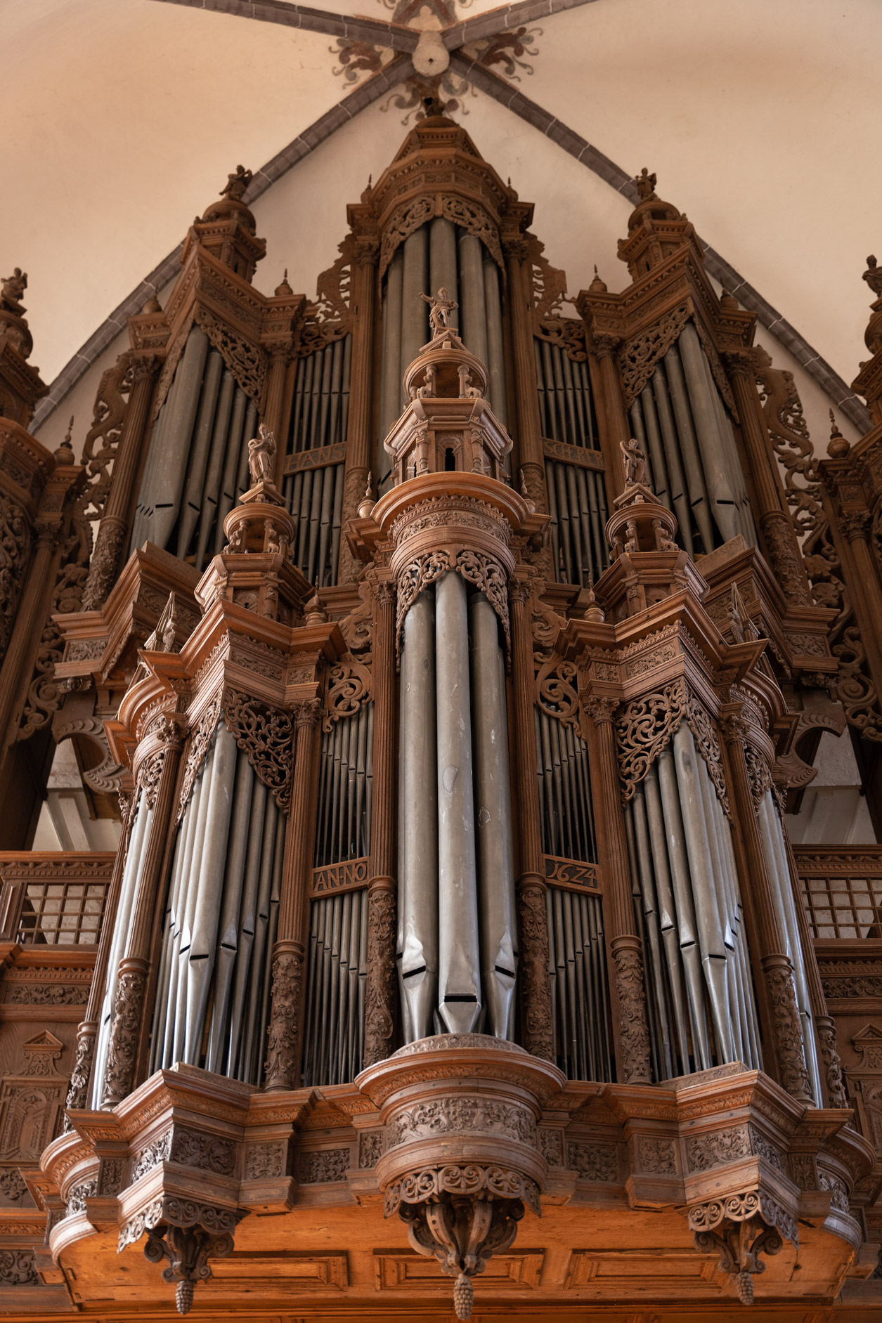 Prospekt der Scherer Orgel Tangermünde